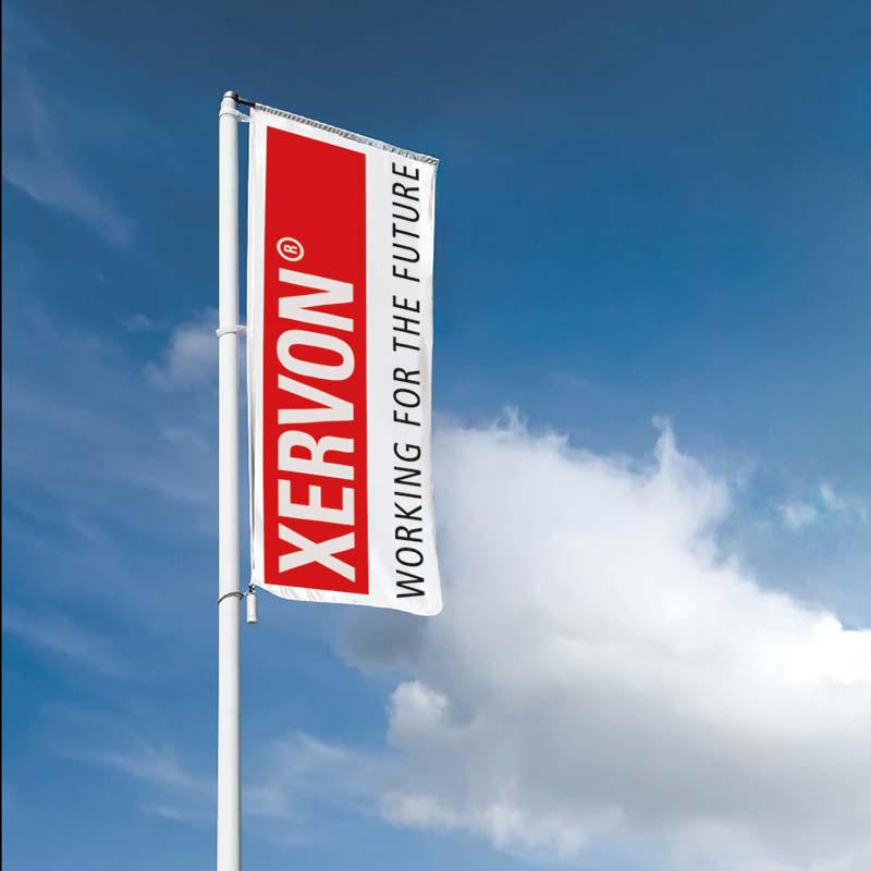 Fahne Longlife XERVON Englisch (1 Stk.)